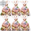 AnapoliZ Christmas Treat Bags - 100 pcs (6" x 9" Inch) | 2.5 Mil Crystal Clear Cellophane With Merry Designs | Santa, Snowman Cello | Party Decorations | Xmas Treats view 2