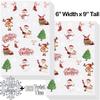 AnapoliZ Christmas Treat Bags - 100 pcs (6" x 9" Inch) | 2.5 Mil Crystal Clear Cellophane With Merry Designs | Santa, Snowman Cello | Party Decorations | Xmas Treats view 3