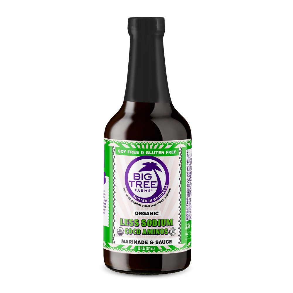Big Tree Farms Organic Coco Aminos - Liquid Coconut Aminos, Soy-Free Sauce, Low Sodium, Soy Alternative, Gluten Free, Kosher, Marinade & Sauce, Non-GMO - Original Lite, 10 Fl Oz (Pack of 1)