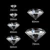 KatLin Clear Crystal Big Glass Diamond Party Large Romantic Diamond Decoration Proposal Home Decoration Ornaments Crafts Gifts Ornaments (Size : 80mm) view 3