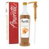 Amoretti - Premium Crema di Caramel Syrup, 94 Servings Per Bottle (750 ml), with Pump for Flavoring Coffees, Cocktails, and other Beverages, Gluten Free, GMO/GEO Free, Preservative Free view 1