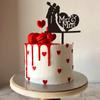 12Pcs Mr and Mrs Cake Topper Mr & Mrs Wedding Cake Toppers Bride and Groom Black Acrylic Wedding Cake Decorations Cake Decor for Engagement Anniversary Cake Decoration Party Supplies view 4