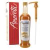 Amoretti - Premium White Chocolate Macadamia Syrup, 94 Servings Per Bottle (750 ml), with Pump for Flavoring Coffees, Cocktails, and other Beverages, Gluten Free, GMO/GEO Free, Preservative Free view 1