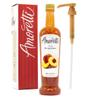 Amoretti - Peach Beverage Infusion, 94 Servings Per Bottle (750 ml) - Drink Mix & Water Enhancer with Pump for Flavoring Cocktails, Waters, Teas, and other Beverages, Preservative Free view 1