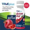 TRUEplus Glucose Shot, Pomegranate, 15g Fast-Acting Carbohydrates, Fat Free, Gluten Free, Raise Low Blood Sugar and Boost Energy, 12 Pack view 2