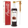 Amoretti - Premium Milk Chocolate Syrup, 94 Servings Per Bottle (750 ml), with Pump for Flavoring Coffees, Cocktails, and other Beverages, Gluten Free, GMO/GEO Free, Preservative Free view 1