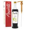 Amoretti - Premium Tart Apple Syrup, 94 Servings Per Bottle (750 ml), with Pump for Flavoring Coffees, Cocktails, and other Beverages, Gluten Free, GMO/GEO Free, Preservative Free view 1