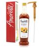 Amoretti - Armenian Apricot Beverage Infusion, 94 Servings Per Bottle (750 ml) - Drink Mix & Water Enhancer with Pump for Flavoring Cocktails, Waters, Teas, and other Beverages, Preservative Free view 1