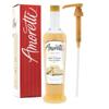 Amoretti - Premium White Chocolate Syrup, 94 Servings Per Bottle (750 ml), with Pump for Flavoring Coffees, Cocktails, and other Beverages, Gluten Free, GMO/GEO Free, Preservative Free view 1