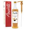 Amoretti - Premium White Chocolate Vanilla Syrup, 94 Servings Per Bottle (750 ml), with Pump for Flavoring Coffees, Cocktails, and other Beverages, Gluten Free, GMO/GEO Free, Preservative Free view 1