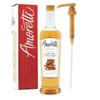 Amoretti - Premium English Toffee Syrup, 94 Servings Per Bottle (750 ml), with Pump for Flavoring Coffees, Cocktails, and other Beverages, Gluten Free, GMO/GEO Free, Preservative Free view 1