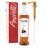 Amoretti - Premium Amaretto Syrup, 94 Servings Per Bottle (750 ml), with Pump for Flavoring Coffees, Cocktails, and other Beverages, Gluten Free, GMO/GEO Free, Preservative Free view 1