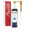 Amoretti - Premium Blue Curacao Syrup, 94 Servings Per Bottle (750 ml), with Pump for Flavoring Coffees, Cocktails, and other Beverages, Gluten Free, GMO/GEO Free, Preservative Free view 1