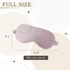 CozyInno Silk Sleep Mask for Women - Comfortable & Adjustable, Improves Sleep Quality, Eye Protection, Effective Sleep Aid (Purple) view 2