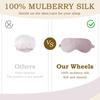 CozyInno Silk Sleep Mask for Women - Comfortable & Adjustable, Improves Sleep Quality, Eye Protection, Effective Sleep Aid (Purple) view 4