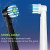 BKIX Replacement Brush Heads Compatible with Braun Oral B Pro 500 1000 Toothbrush, Fit Smart 1500, Genius X, Cross Sensitive Brush Head Refills, Medium Softness, 8 Count view 4