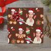 Personalized Christmas Gift Wrapping Paper - Custom Photo Name Text Wrapping Paper, Customized Gift Wrap for Adults Kids Boys Girls Friend Christmas Anniversary Birthday, Made in USA (58"x 23") view 3