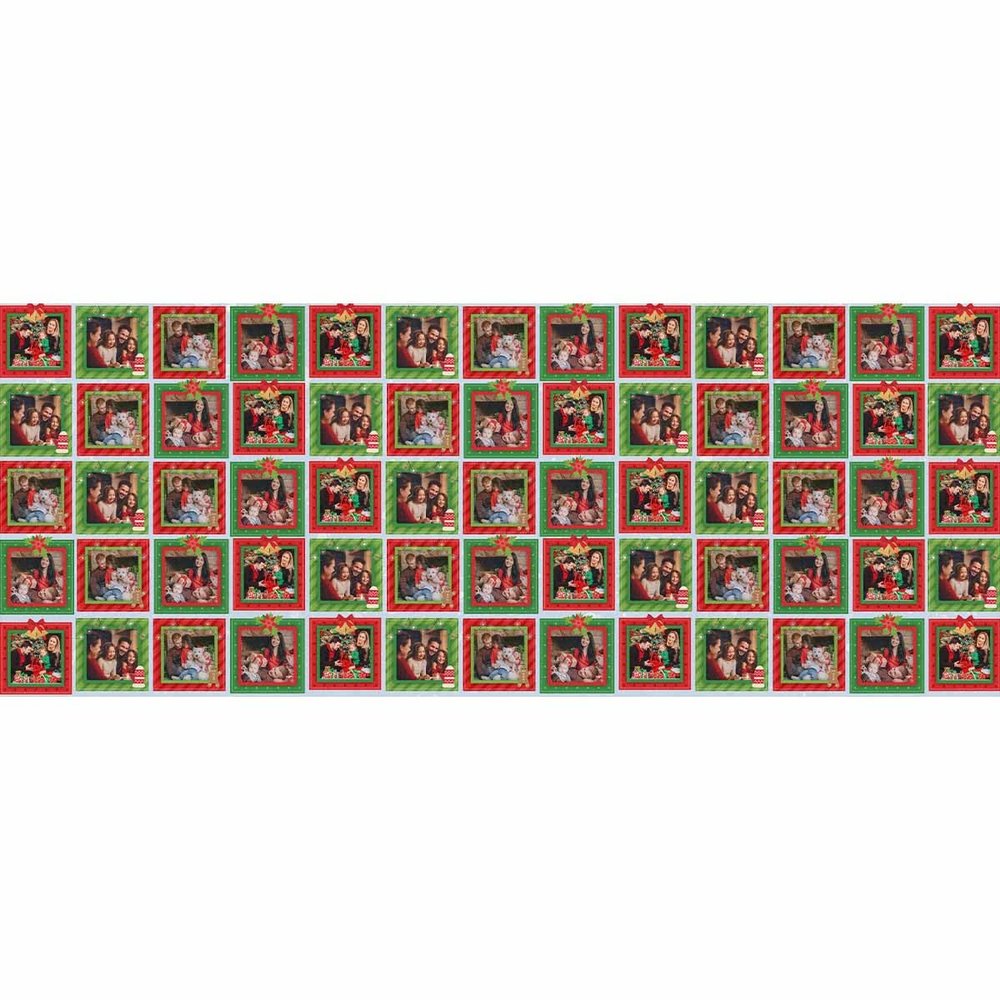 Personalized Christmas Gift Wrapping Paper - Custom Photo Name Text Wrapping Paper, Customized Gift Wrap for Adults Kids Boys Girls Friend Christmas Anniversary Birthday, Made in USA (58"x 23")