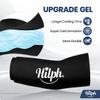 Hilph Elbow Ice Sleeve Arm Ice Packs for Injuries Reusable, Flexible Gel Cold Compression Sleeve for Tennis Elbow, Golfers, Tendinitis Pain Relief, Medium, Black view 2