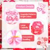 160 Pieces 4 Styles Valentine's Day Cellophane Treat Candy Bags with Twist Ties, Love and Kisses Heart Designs Clear Goodie Bags for Kids Romantic Gifts, Party Favors, and Sweet Snacks Decorations view 3