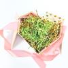 Amsthow Green and Gold Crinkle Paper Filler Shredded Basket Stuffing 1/2 LB Gift Basket Box Wrap Cut Raffia Grass for Easter Decoration Wedding view 3