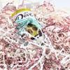 Amsthow Metallic Pink and White Crinkle Paper Filler Gift Wrap Box Filler 1/2 LB Basket Cut Shred Cut Raffia Grass Stuffing for Valentine Day Easter Birthday Decoration view 2