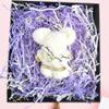 Amsthow Shredded Paper Gift Basket Stuffing 1/2 LB Diamond White and Purple Crinkle Cut Box Wrap Filler Basket Raffia Grass for Easter Valentine's Day Decoration view 3