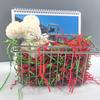 Amsthow Crinkle Cut Paper Gift Wrap Box Filler 1/2 LB Red and Green Shred Basket Raffia Grass Stuffing for Easter Birthday Decoration Wedding view 3