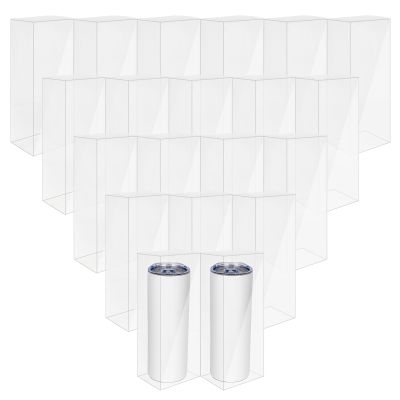 12 Pcs Gift Boxes for Sublimation Tumbler Transparent Boxes Tumbler Box for 12 oz, 20 oz, 30 oz Tumbler Gift Box for Shipping Blanks Sublimation Tumbler Gift Wrapping