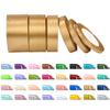 homeemoh Satin Fabric Ribbon Roll 25 Yards x 10mm Fabric Ribbon Decorative Packing Ribbons for Gift Wrapping DIY Bows Sewing Crafts (Glod) view 4