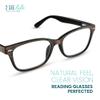 2SeeLife Wood Tone TR-90 Reading Glasses for Men  Medium-Wide Fit, Durable & Sturdy Frame, Spring Hinges, Premium Readers, Brown, +2.50 view 2
