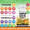 3000mg Cold Pressed Pumpkin Seed Oil | DHT Blocker | Promotes Hair Growth | Supports Heart, Skin, Prostate & Urinary Health | Contains Vitamins, Minerals & Omega 3, 6 & 9 For Anti-Aging | 200 Softgels view 4