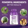 Liver Cleanse Detox & Repair Formula with Milk Thistle - Artichoke and Herbs Liver Health Support Supplement - Korean Red Panax Ginseng 1500mg - High Potency Ginseng for Immune Support for Men & Women view 4