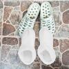 Didiseaon 2 Pairs Inner Fur Insert Lining Shoes Insoles for Clogs Replacement Warm Furry Liners White Size 37-38 view 2