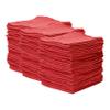 Ocean Cotton Red Shop Towels - Pack of 200 Durable Quality Cleaning Cloths - Reusable Highly Absorbent 15x15 - Use for Shop, Home, Auto & Garage view 1