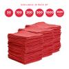Ocean Cotton Red Shop Towels - Pack of 200 Durable Quality Cleaning Cloths - Reusable Highly Absorbent 15x15 - Use for Shop, Home, Auto & Garage view 2
