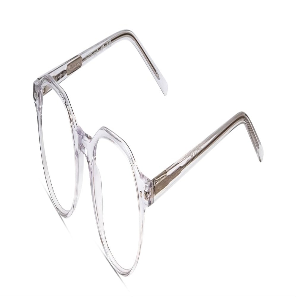 Calabria Ernest 4907 Round Reading Glasses +2.50 Clear Crystal Women