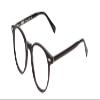 Calabria Ernest 4908 Round Blue Light Blocking Reading Glasses +2.25 Gloss Black Men Women view 1