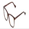 Calabria Esq 1509 Rectangular Blue Light Blocking Reading Glasses +1.75 Tortoise Havana Brown Gold Men view 1