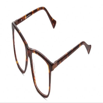 Calabria Esq 1509 Rectangular Reading Glasses +0.75 Tortoise Havana Brown Gold Men