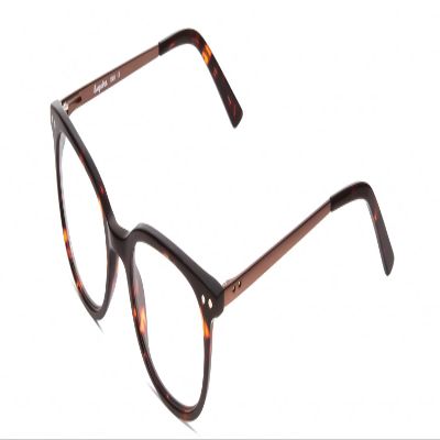 Calabria Esq 1503 Oval Blue Light Blocking Reading Glasses +0.75 Tortoise Havana Brown Gold Men Women