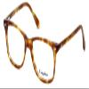 Calabria Esq 1508 Square Blue Light Blocking Reading Glasses +4.00 Light Tortoise Havana Brown Men Women view 1