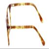 Calabria Esq 1508 Square Blue Light Blocking Reading Glasses +4.00 Light Tortoise Havana Brown Men Women view 3