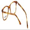 Calabria Esq 1508 Square Blue Light Blocking Reading Glasses +4.00 Light Tortoise Havana Brown Men Women view 4