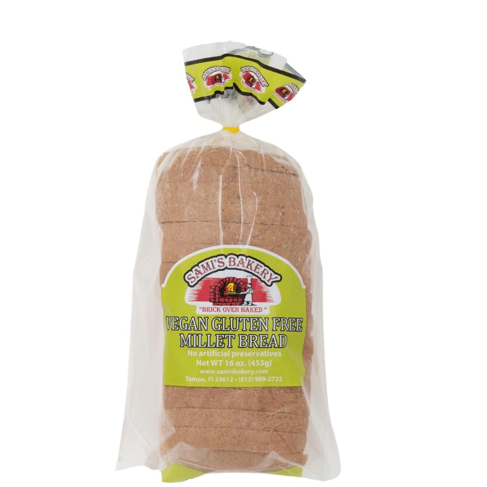 Sami's Bakery Vegan gluten-free Millet Bread 3 loaves