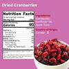Amrita Dried Cranberries 4 lb | Sweetened with Apple Juice, Unsulfured, Gluten Free, non-GMO, No Preservatives | Packed Fresh in Resealable Bags | Fruit Snacks, Salads, Baking view 2