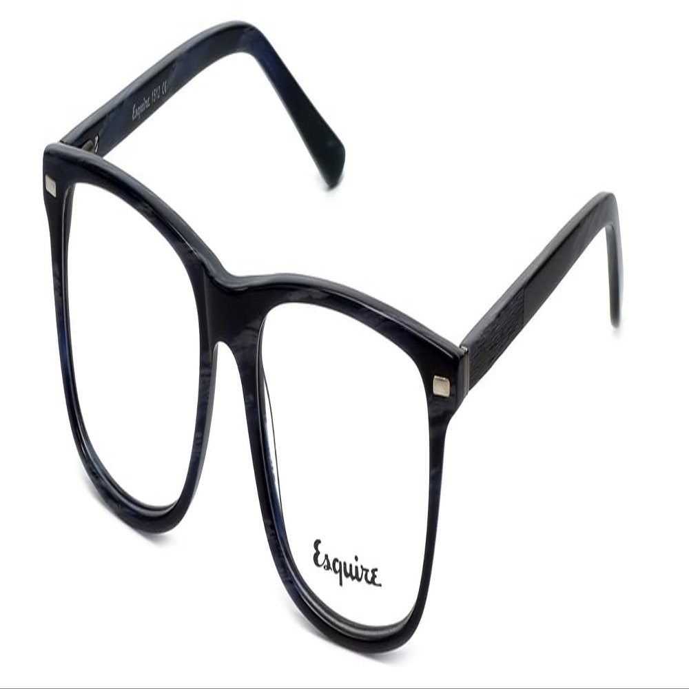 Calabria Esq 1512 Square Reading Glasses +2.25 Navy Blue Marble Men Women