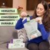 100% Certified Compostable Quart & Gallon Bags (30+50 Counts), Resealable BioBased Bags, Leak Proof And Freezer Safe, Extra Strength Storage Bags, Also Available in Snack & Sandwich Size view 4