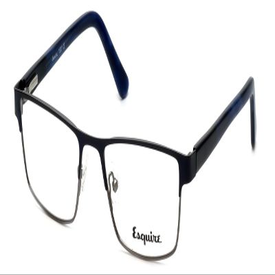 Calabria Esq 1523 Rectangular Reading Glasses +3.50 Navy Blue Men Women