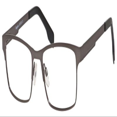 Calabria Esq 1526 Rectangular Reading Glasses +6.00 Satin Gun Metal Men Women
